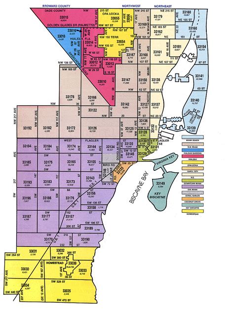Map of Miami Dade Zip Code